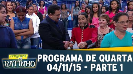 Programa do Ratinho - 04.11.15 - Quarta - Parte 1