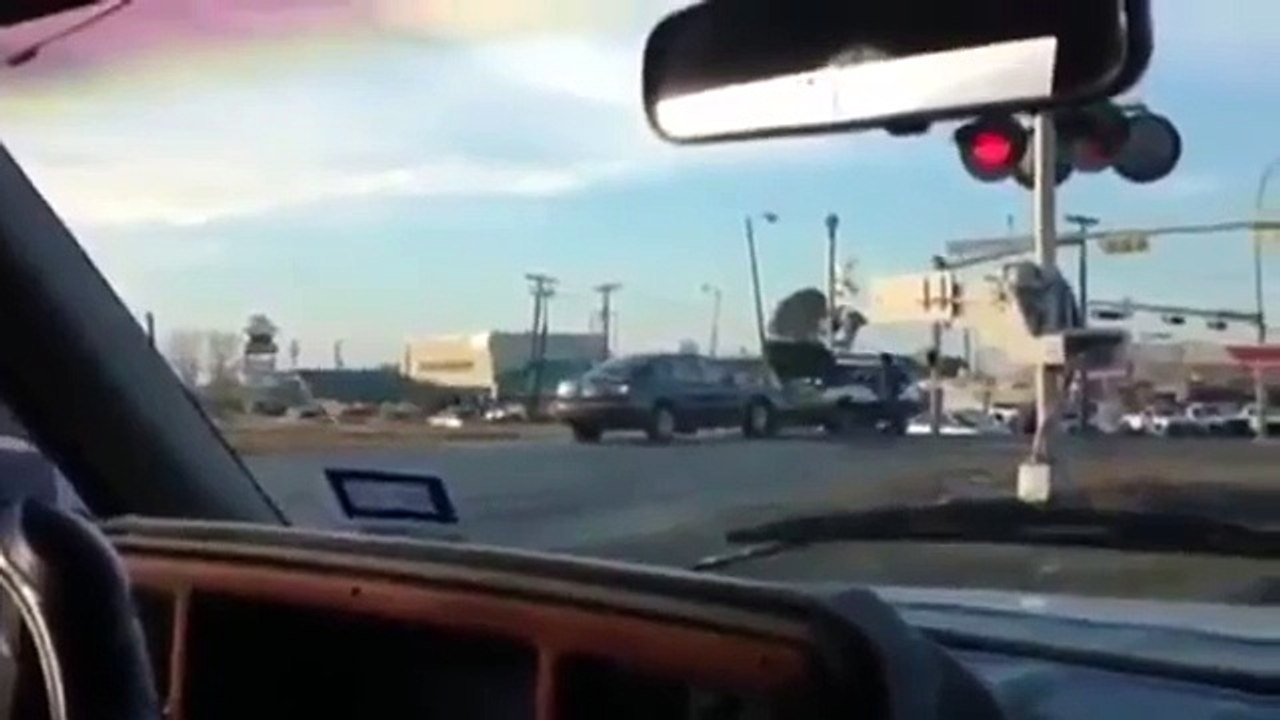 Car Gets Hit By a Train While Trying To Get Jump Started