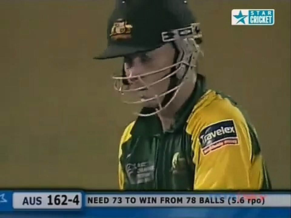 Chris Gayle sledging Michael Clarke Australia v West Indies at Mumbai 2006 Champions Trophy
