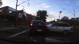 Driver makes blind right turn gets T boned Sydney