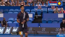 ►HD◄ Novak Djokovic imitates Ana Ivanovic in front of her (VERY FUNNY)