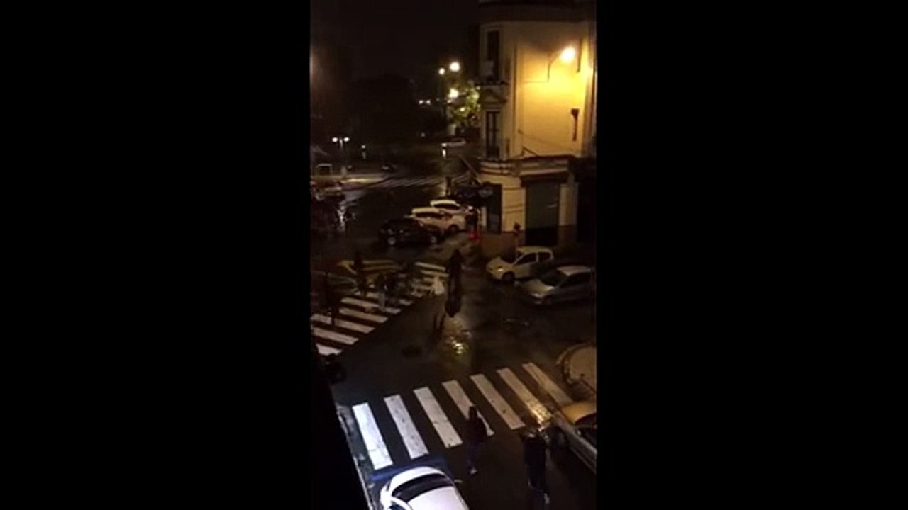 Manchester City Fans Attacked by Hooligans In Seville