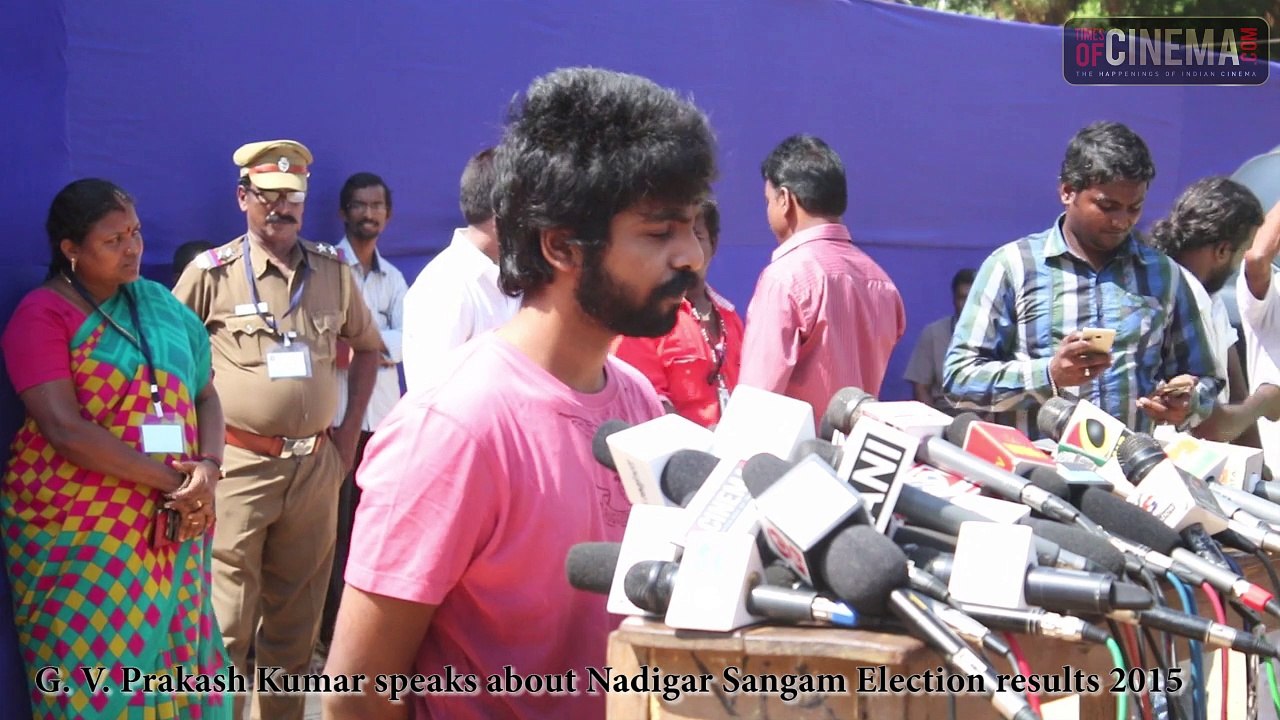 G. V. Prakash Kumar speaks about Nadigar Sangam Election results 2015