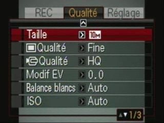 casio exilim ex-v7 menus