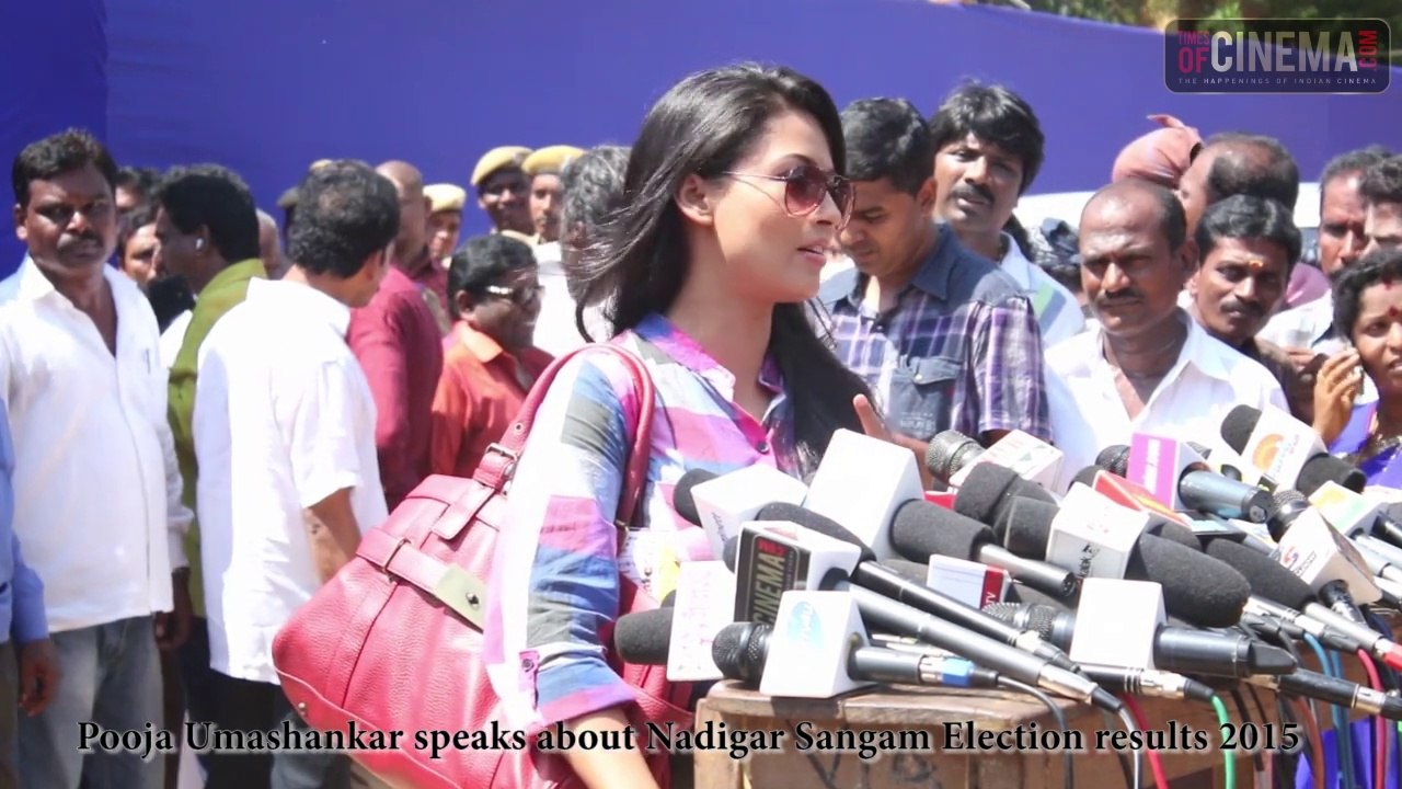 Pooja Umashankar speaks about Nadigar Sangam Election results 2015