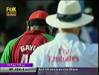 GREAT SLOWER BALL  Ian Harvey gets revenge on Chris Gayle 2003   4 then OUT