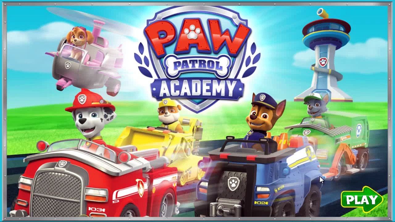 Paw Patrol Academy Game - Cartoon Nick JR English
