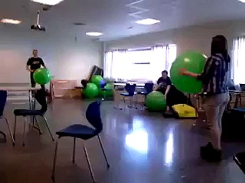 sexy girl fall by balloon