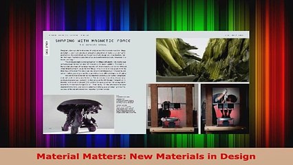 DOWNLOAD Online  Material Matters New Materials in Design AudioBooks