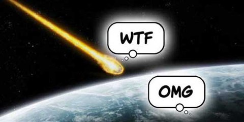 A chunk of space trash dubbed 'WTF' is on a collision course straight for Earth