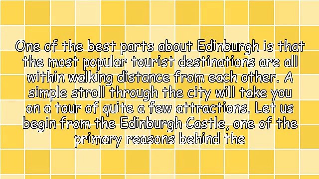 Check Out Edinburgh Like Never Before