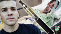 E-cigarette explodes in dude's face, shoots mouthpiece down his throat