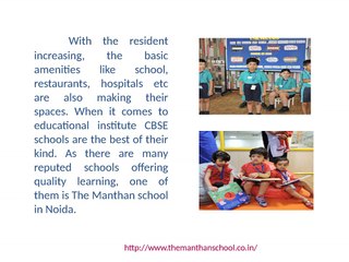 International School in Noida - The Manthan School