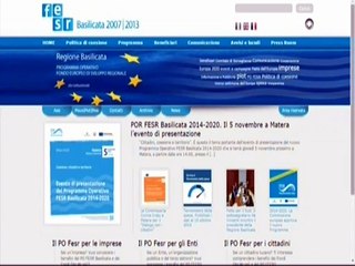 IL PO-FESR SI PRESENTA MATERA 4-11-2015