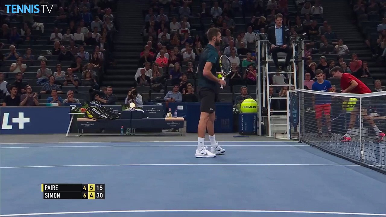 Benoit Paire Backspin Drop Volley Hot Shot Paris 2015