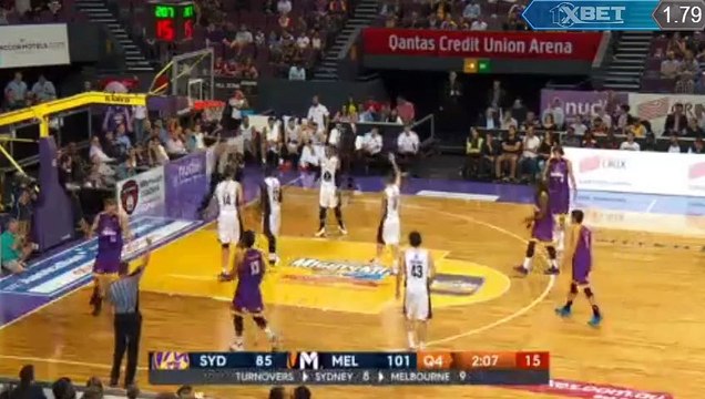 Sydney Kings - Melbourne United NBL LAST 3 MINUTES