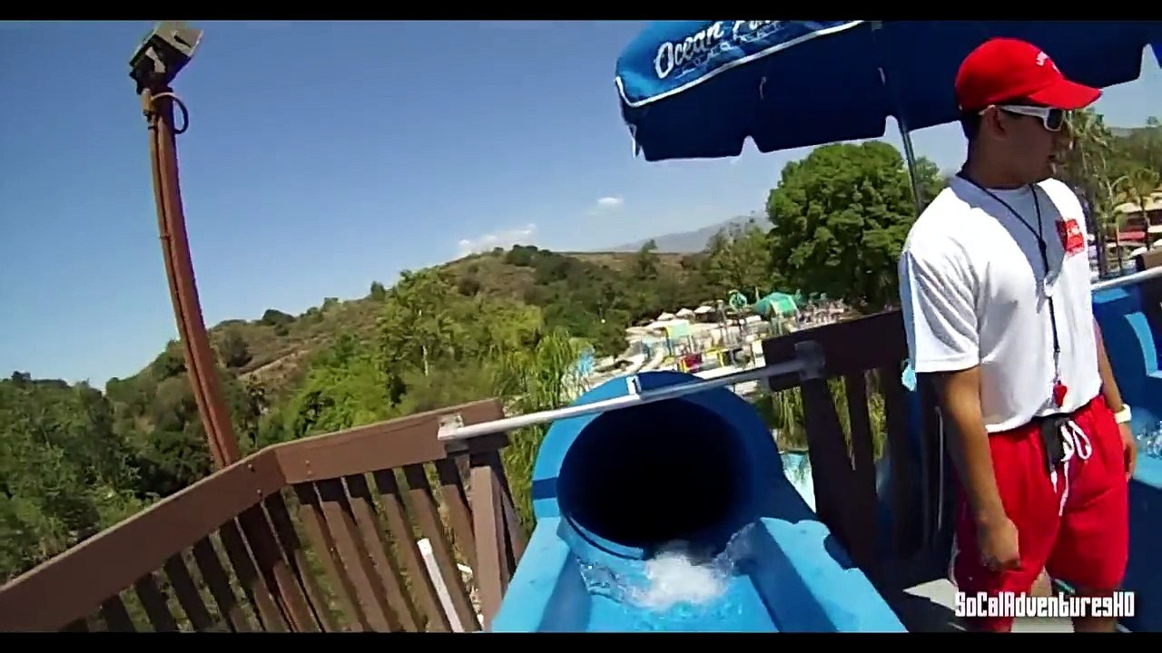 [HD] The Bermuda Triangle Body Slide - Water Slide POV -Raging Waters