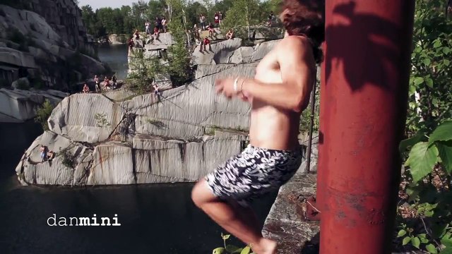 Sauts des plus belles falaises du Vermont par Mike Wilson