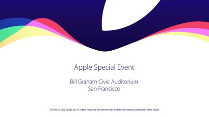 Apple Special Event, September 2015