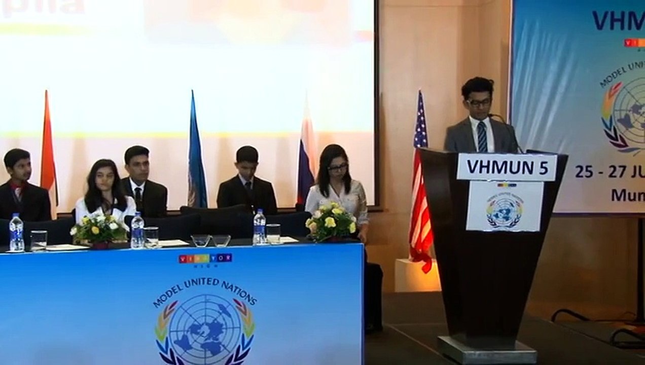 Mr. Rustom Kerawala  at the opening ceremony of VIBGYOR High Model United Nations 2015