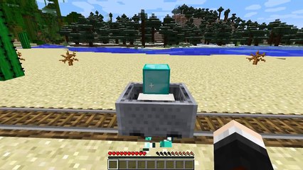 Minecraft | DIAMOND MINECART INFINITE ROLLERCOASTER!! | Custom Command