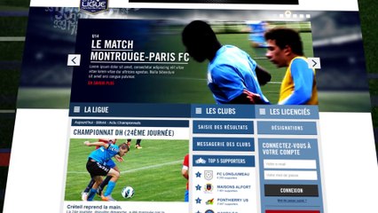 Présentation du nouveau site internet de la Ligue Paris Ile de France de Football