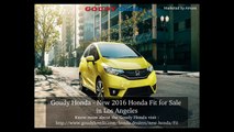 Goudy Honda - Buy 2016 Honda Fit in Alhambra CA