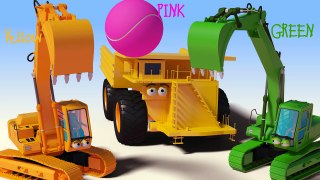 VIDS for KIDS in 3d (HD) Excavator, Digger Ball Funny Cartoon for Children AApV