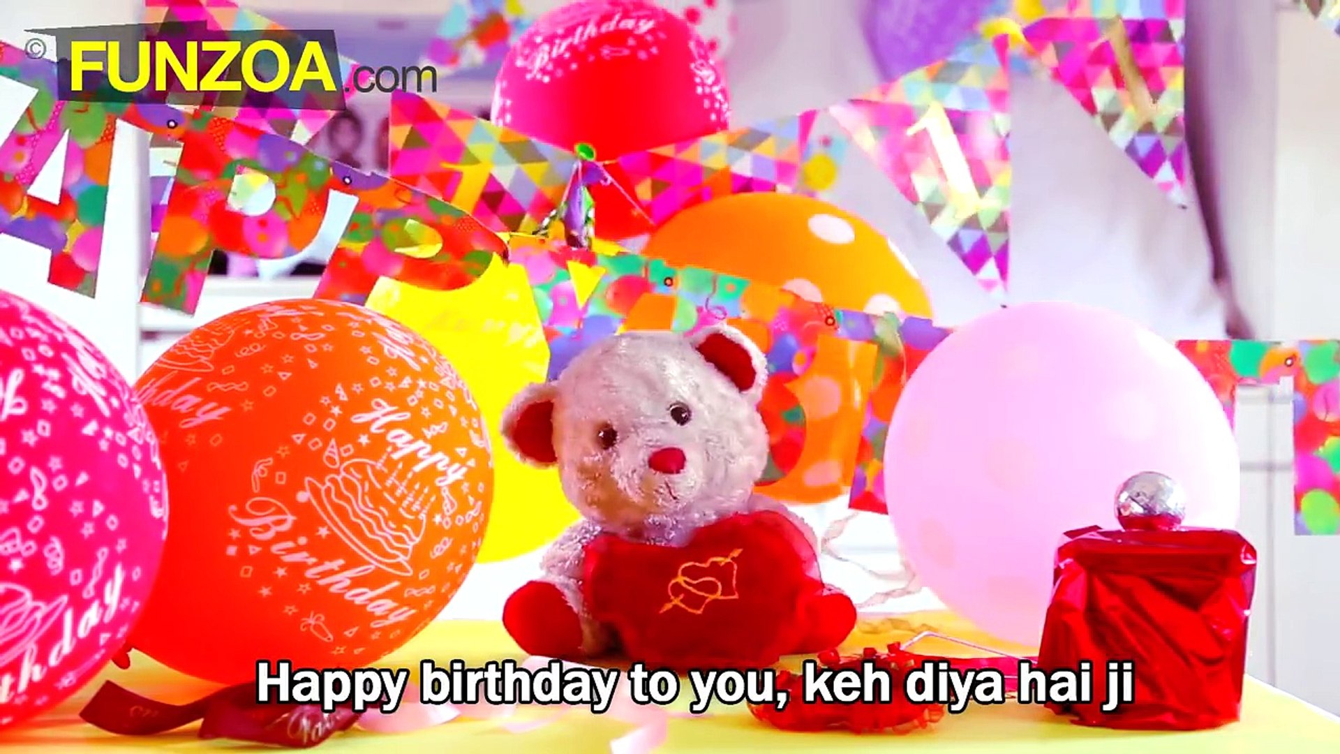 Funny Hindi Birthday Song Funzoa Mimi Teddy - Dailymotion Video