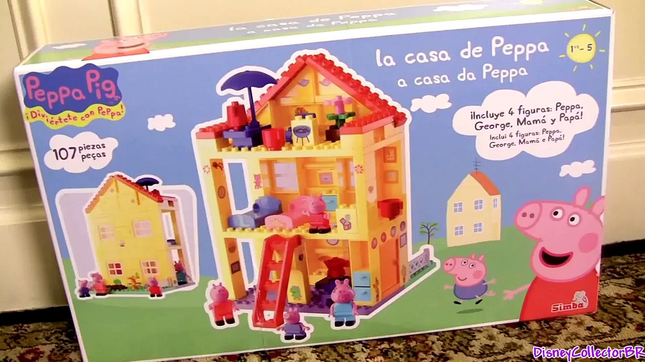Peppa Pig Blocks Mega House Construction Set Juego de Construcciones Playset con Mamá Papá - Dailymotion Video