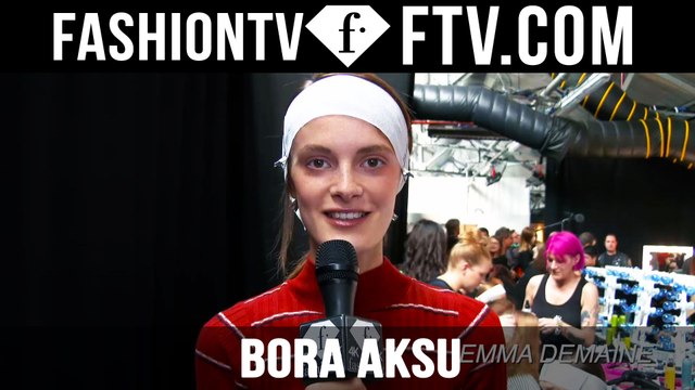 Hairstyle at Bora Aksu Spring 2016 London Fashion Week | LFW | FTV.com