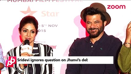 Sridevi ignores questions about Jhanvi's debut- Bollywood News