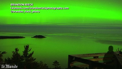 Time-lapse : une aurore boréale illumine le ciel du Michigan