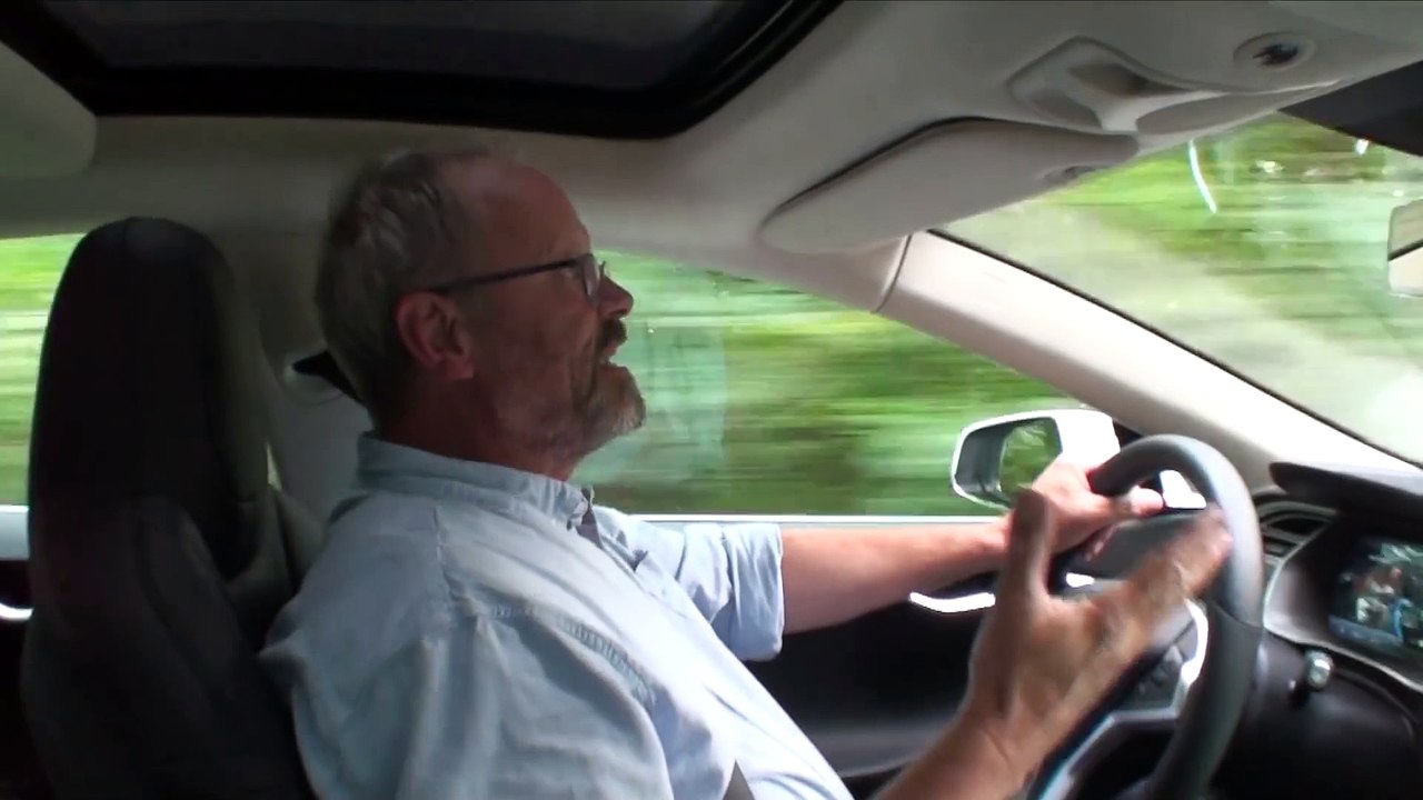Driver tests the "Insane Mode" Acceleration on his Tesla Car