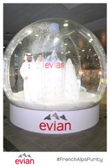 evian Water Campaign in DIFC !! Blog Dubai