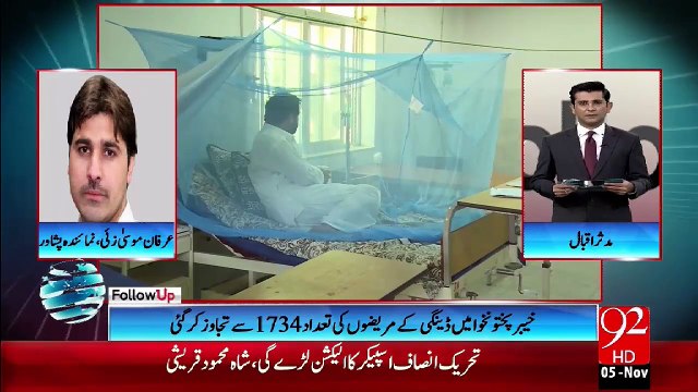 Over 1734 dengue fever cases detected in KPK - 5-11-2015 - 92 News HD