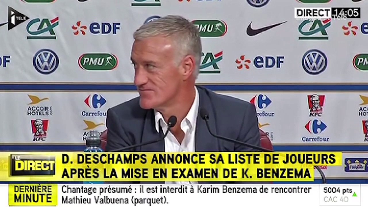 "Sextape" de Mathieu Valbuena : le silence de Didier Deschamps