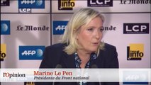 Marion Le Pen félicite Chauprade, Marine Le Pen le recadre