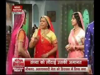Laalima ne mangi sandhya se maafi bhabo ne kiya maaf 5 november 2015 Diya Aur Baati Hum