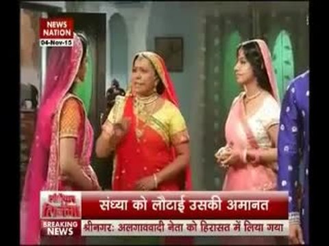 Laalima ne mangi sandhya se maafi bhabo ne kiya maaf 5 november 2015 Diya Aur Baati Hum