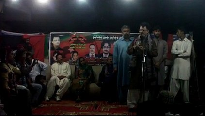 Ayaz Latif Palijo  addressing Corner meetings in Hussain Abad Qasimabad Hyderabad on 5 Nov 2015
