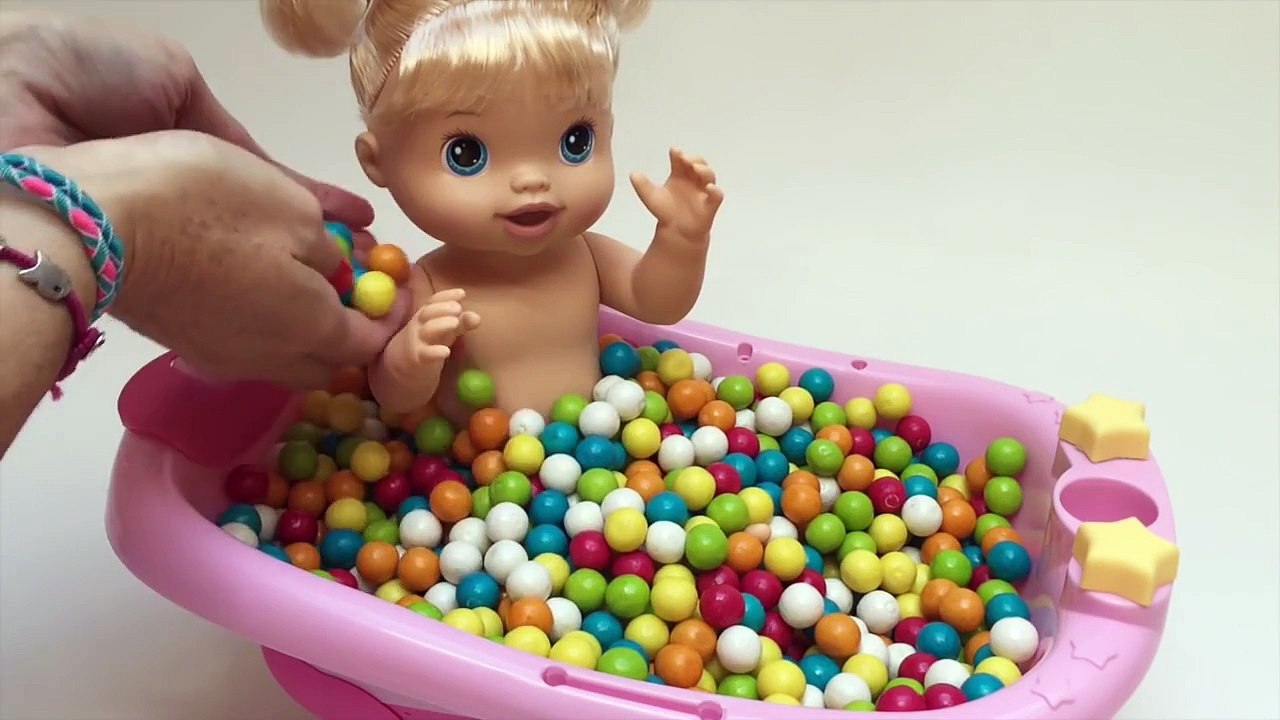 Baby Doll Baby Alive BathTime Gum Balls Bath with Surprise Toys Babies