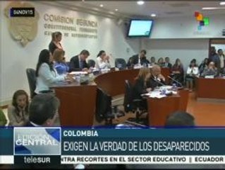 Colombia:señalan falta de voluntad del Estado en tema de desaparecidos