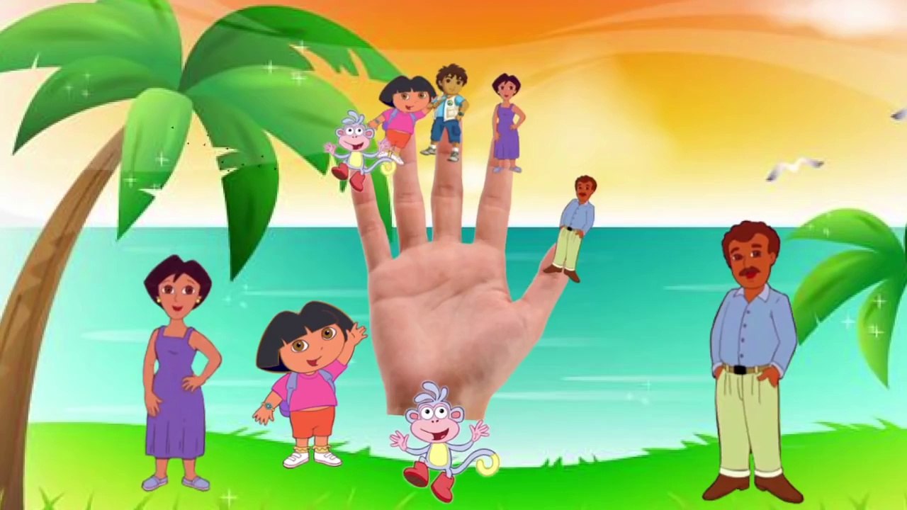 Finger Family Dora - Kids Songs Dora The Explorer Cartoon Nursery Rhymes Finger Family