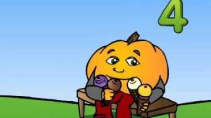 Learn Basic English Numbers 6 pumkin.com fun kids English grammar cartoon