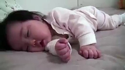 so cute baby smiling, sleeping and playing