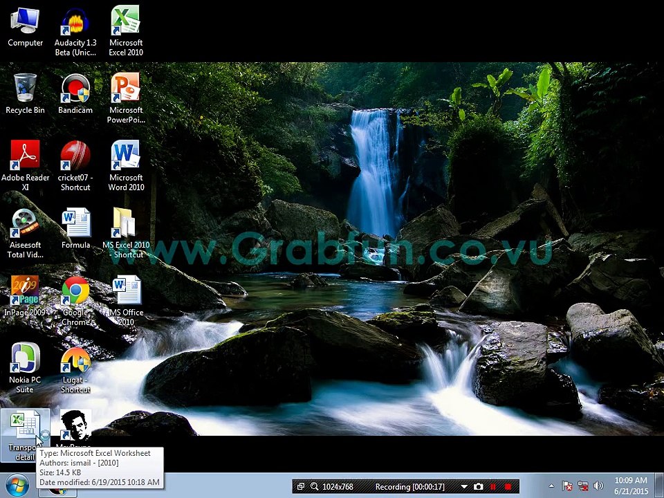 Projects MS Excel 2010 - Transport Detail - Part-12