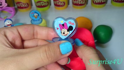 Frozen Play doh Anna & Hello Kitty Surprise eggs Mickey mouse & Donald Duck