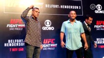 Belfort e Henderson se encaram antes do UFC São Paulo