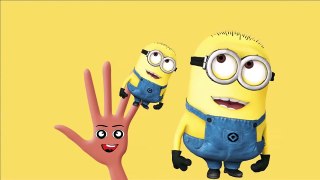 Finger Family Song! Despicable Me Minions Nursery Rhyme with Carl, Kevin, Phil, Jerry and